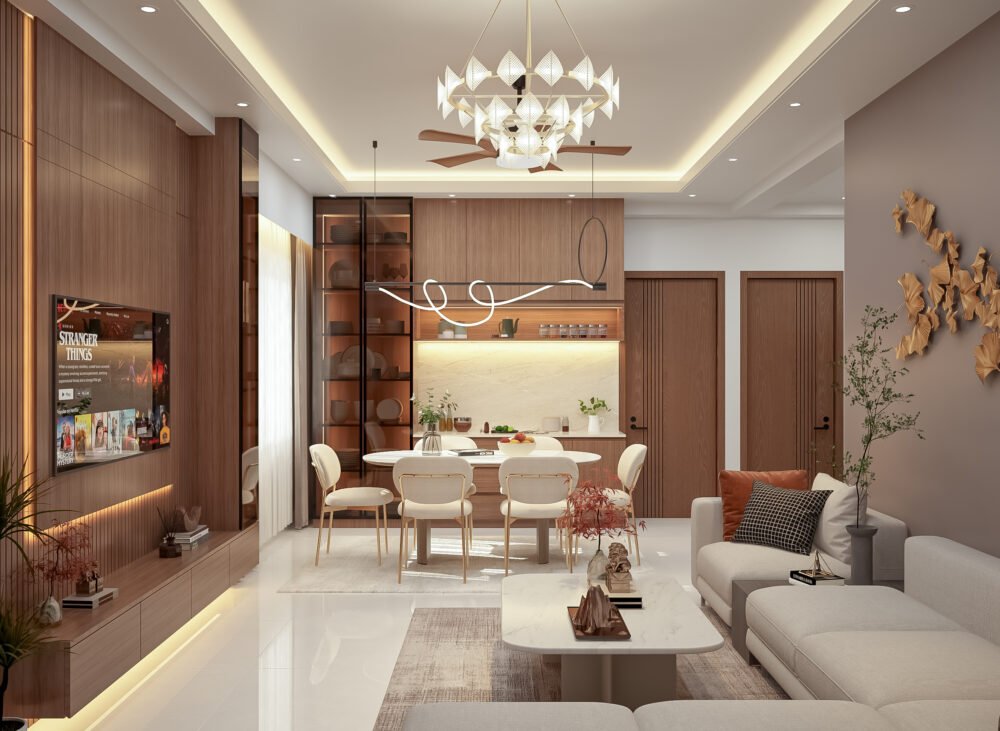 Luxury flat interior design in Dhaka by Iconic Interiors
