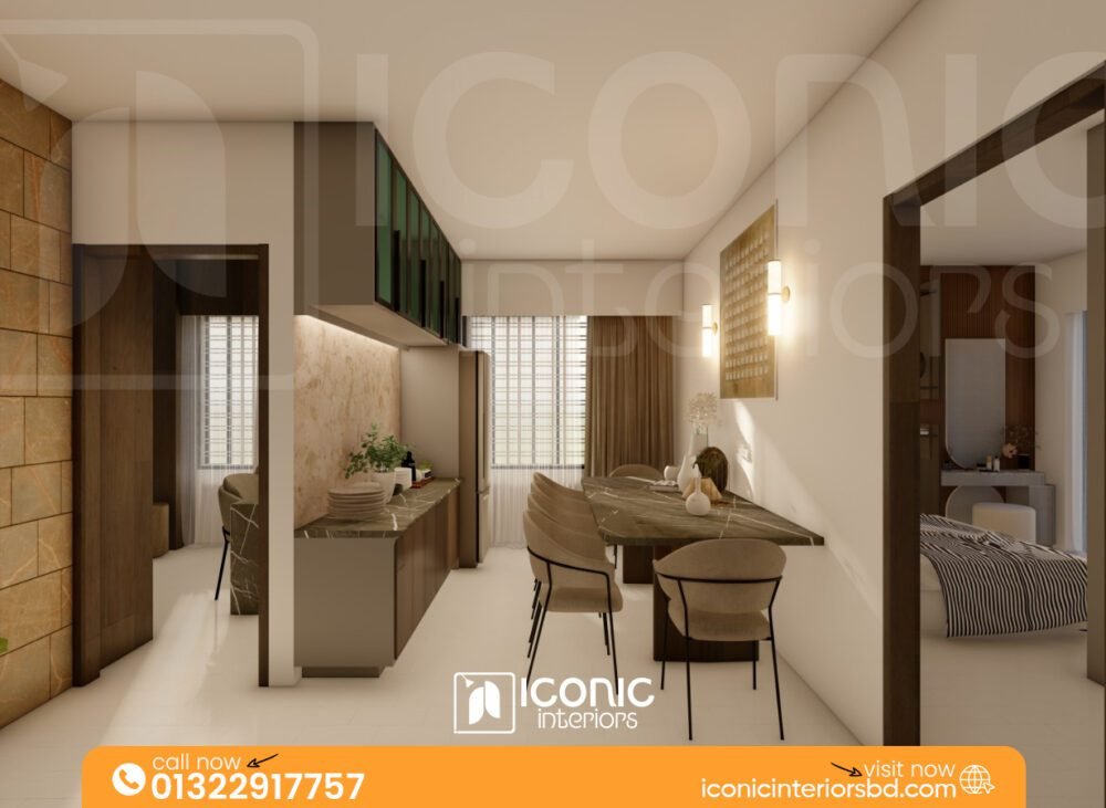 Full flat interior design Shekhertek Mohammadpur